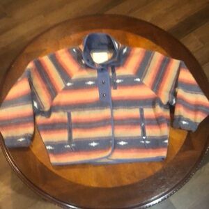 American Eagle Aztec Fleece Snap Button Jacket XS